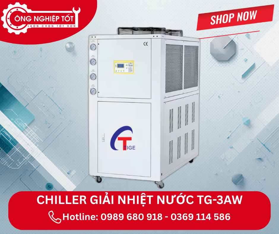 Địa chỉ mua Chiller làm lạnh nước TG-3AW giải nhiệt bằng gió chính hãng, giá tốt